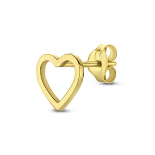 Love Gold Stud Earrings